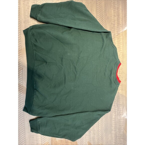 Pullover Christmas Sweater Sweat Shirt Grandma size 2X Holiday Morning Sun Green - Picture 8 of 9